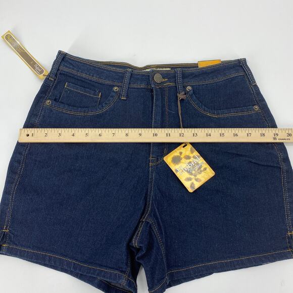 New HYBRID & CO Blue Denim 5 Pocket Stretch Shorts Women's Sz 14 - Picture 5 of 6